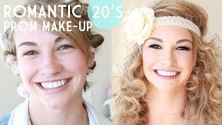 1920s Gatsby Inspired Prom MakeUp [upl. by Alhahs145]