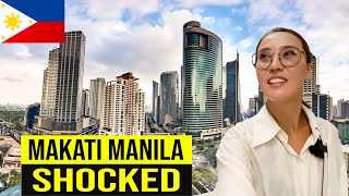 My FIRST TIME in MAKATI 🇵🇭 SHOCKED this is Manila  Philippines 2023 [upl. by Johnsten]