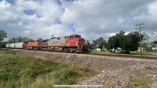 BNSF HLALNSI through Schriever Louisiana [upl. by Ermin]