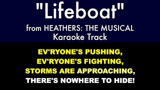 quotLifeboatquot from Heathers The Musical  Karaoke Track with Lyrics on Screen [upl. by Atirma]