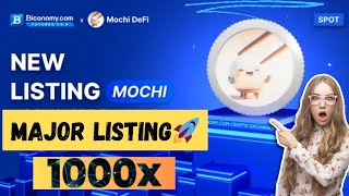 Mochi DeFi COIN MAJOR EXCHANGE LISTING  MOCHI COIN PRICE PREDICTION 2024  1000X SOON [upl. by Suckram]