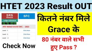 HTET Result Out Officially  कितने नंबर मिले Grace के  Court Case हो गया है खुशखबरी [upl. by Kcam]