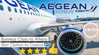 Perfect AEGEAN A320Neo Business Class Flight to Athens 2023 [upl. by Fonville]