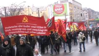 LeninLiebknechtLuxemburg Demonstration 2016 in Berlin [upl. by Ivory]