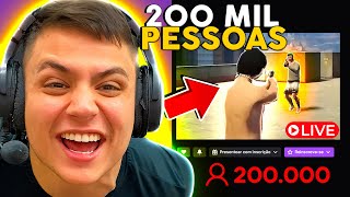 O DIA QUE BATI 200K na LIVE JOGANDO GTA RP Paulinho o LOKO [upl. by Ardnaet96]