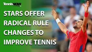 Stars Offer Radical Rule Changes to Improve Tennis [upl. by Aivonas]