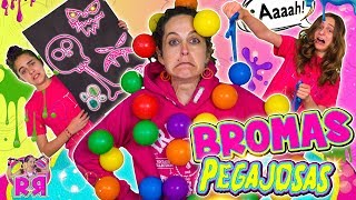 🤬 BROMAS muy PESADAS GRACIOSAS y DIVERTIDAS para hacer en CASA con PEGAMENTO y SLIME 👹 24 horas [upl. by Namor112]