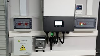 12Kva Lux power Grid tie inverter installation sneak preview [upl. by Hatnamas85]