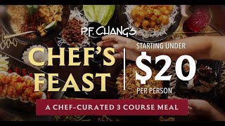 Chefs Feast 3Course Meal from 20 Enjoy Chicken Lettuce Wraps amp More [upl. by Avon]