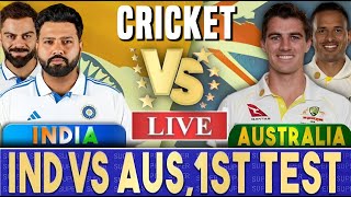 🛑Live Australia vs India 1st Test  Live Score amp Commentary  BGT 202425  IND vs AUS Live Match [upl. by Simone]