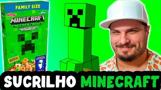 PROVANDO SUCRILHOS DO MINECRAFT  SABOR CANELA COM MARSHMALLOW [upl. by Bland]