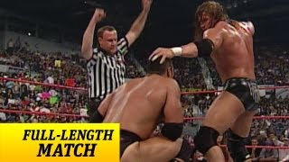 FULLLENGTH MATCH  Raw  Triple H vs The Rock  WWE Championship Match [upl. by Felicio]