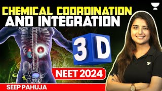 Chemical Coordination and Integration in 3D  NEET 2024  Seep Pahuja [upl. by Annaiv]