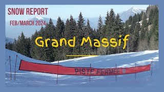 FLAINE  Grand Massif  SNOW REPORT February 29th 2024 [upl. by Lovato]