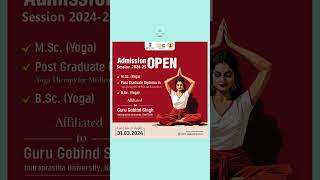 MDNIY Admission Notice for BSc Yoga MSc Yoga and PGDYTMP mdniy yogacourse yogatrainer [upl. by Nimar]