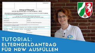 ▶ Elterngeldantrag für NRW ausfüllen  Tipps [upl. by Shields]