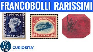 FRANCOBOLLI più RARI e COSTOSI al MONDO  curiosità filatelia [upl. by Anaitak680]