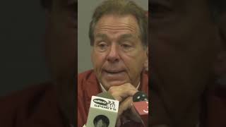 Nick Saban schools Auburn Reporter after 2023 Iron Bowl cfbnews [upl. by Attem]