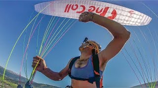 Paragliding and Climbing Crazy stunt in Ekstremsportveko [upl. by Haines]