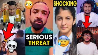 Ajaz Khan Gets SERIOUS THREAT😳 Comeback No One Wanted💀 BeastBoyShub Reacts to CarryMinati [upl. by Marja]