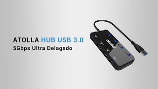 atolla Portátil 4 Puertos Hub USB 30  CH1103U3 [upl. by Eyk]