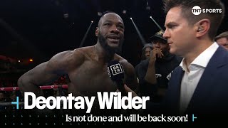 quotTIMING WAS OFF” 😳  Deontay Wilder says hes not done and will be back soon after Parker defeat 🥊 [upl. by Elianora125]