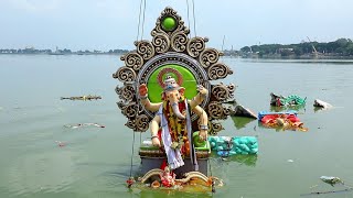 Ganesh immersion 2023  Ganesh immersion in Hussain sagar  ganesh nimajjanam 2023 Tankbund [upl. by Brok]