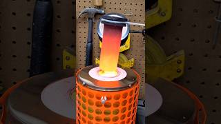 Melting Scrap Aluminum and Pouring into an Ingot aluminium melting hot [upl. by Brittany]