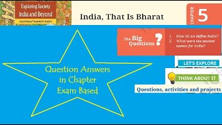 India that is BharatQuestion Answers  Class 6  Social Science ncertnewbook class6socialscience [upl. by Darsey]