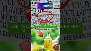 ¡NO COMAS ADEREZOS CON ACEITE VEGETAL 😥🚫👎❌ [upl. by Sturrock468]