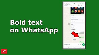 How to write in bold WhatsApp Android device and iPhone both [upl. by Amrak]