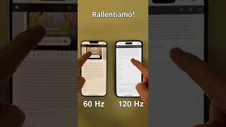 Schermo iPhone 60 hz vs 120 Hz [upl. by Mall]