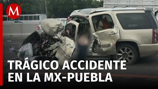 Muere hombre en accidente en la Carretera Federal MéxicoPuebla [upl. by Oisinoid856]