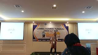 Komedi Tunggal Putra Tingkat Provinsi SMPN 1 Negeri Agung 2024 FTBI [upl. by Carmena]