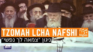 The Lubavitcher Rebbe Singing The Niggun Tzoma Lcha Nafshi [upl. by Anerok260]