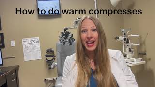 How to do warmhot Compresses for eye lids to treat dry eye styes chalazion blepharitis etc [upl. by Renner]