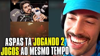 TCK REAGINDO ao ASPAS DUO COM SACY JOGANDO 2 JOGOS AO MESMO TEMPO [upl. by Noma]