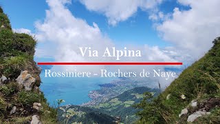 Hiking the Via Alpina19Rossiniere  Rochers de NayeSwitzerland 4k [upl. by Spence]