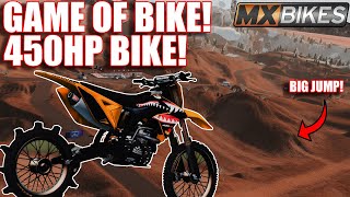 GAME OF BIKE BUT WE RODE 450 HORSEPOWER DIRTBIKES INSANE MXBIKES [upl. by Silra595]