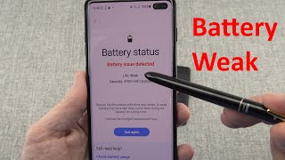 Check battery health on your Samsung phone аnd some tips to remove weak battery [upl. by Ynnav]