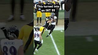 INSANE INT BY PAYTON WILSON steelers nfl shorts PITvsCLE 1121 • 815 PM • Prime Video [upl. by Orose]