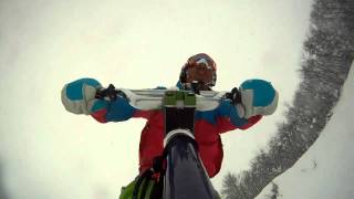 SNOWSCOOT meets GoPro HD Hero Vol2 Powder [upl. by Nosiram]