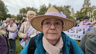 Women Against State Pension Inequality WASPI protest in London UK [upl. by Gardner399]