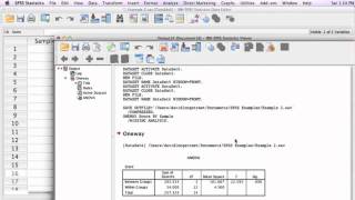 How to calculate a One Way Anova using SPSS Analysis of Variance [upl. by Jaquenetta]