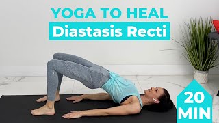 Diastasis Recti Yoga with Postpartum Diastasis Recti Exercises  20 Minute Postnatal Yoga [upl. by Rihat]