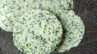 Kräuterbutter schnell und einfach selbst gemacht  Rezept Video  Anleitung [upl. by Enobe808]