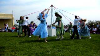 May Day 2011 Hastings Castle May Queen crowning and Morris dancers part 1 [upl. by Laval]