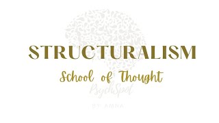 What is Structuralism in Psychology  School of Thought in Psychology UrduHindi [upl. by Cotterell931]