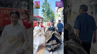 Street fashion with Koreas traditional costume Hanbok fashion streetfashion hanbok [upl. by Cecilla]