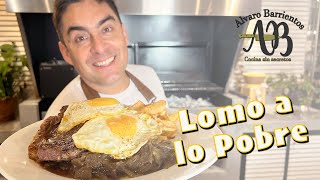 LOMO A LO POBRE UNO DE LOS PLATOS CHILENOS MÁS AMADOS  ALVARO BARRIENTOS [upl. by Gnohp]